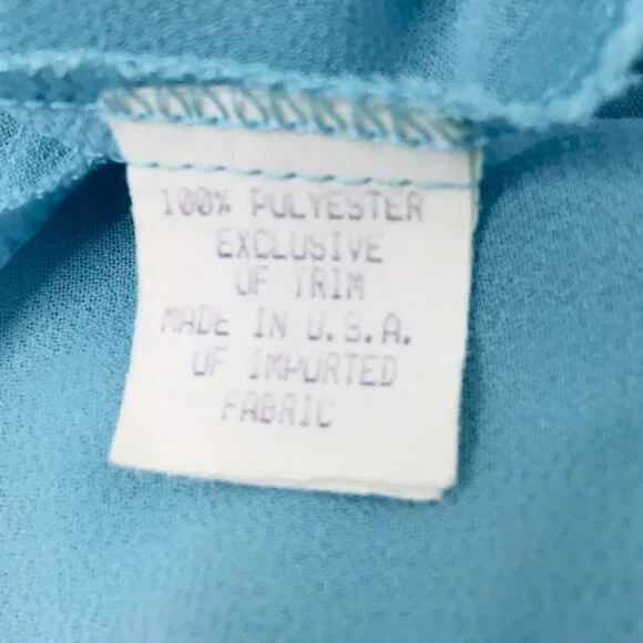 VTG Ursula of Switzerland 2 Pc Gown /Crystal Jacket Sz 12 Flowy Chiffon Wedding - Picture 13 of 14